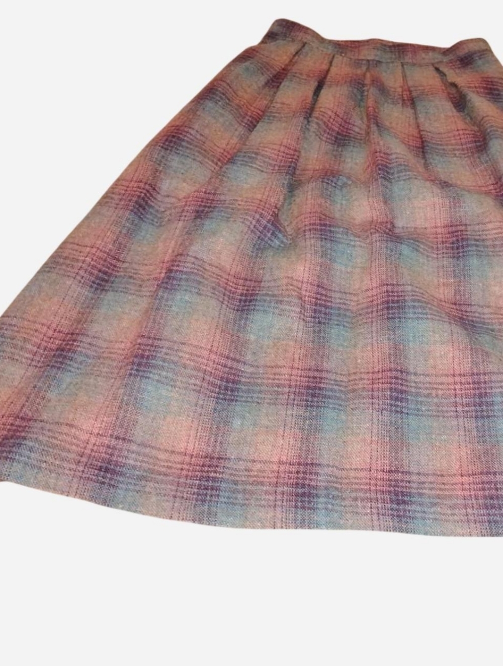 Vintage womens styled plaid skirt size small
